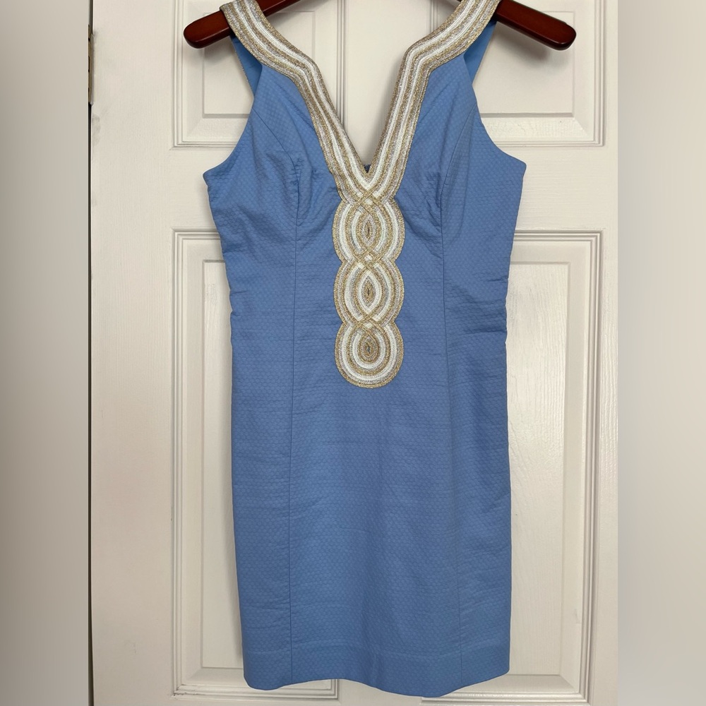 Lilly Pulitzer Valli Shift Dress in Blue Peri - Size 0
